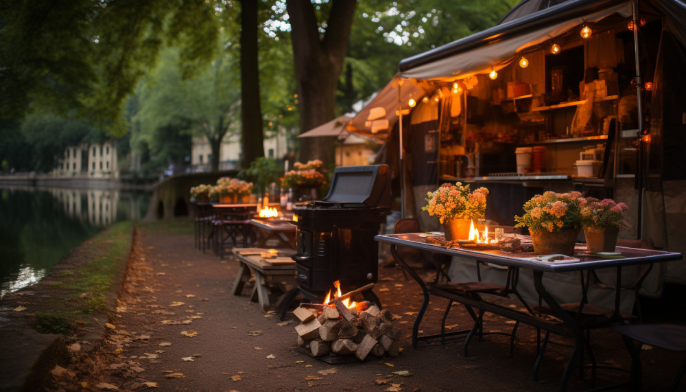 Le camping à Sarlat.